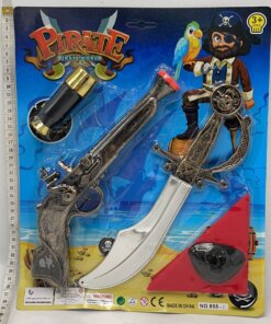 PISTOLA Y ESPADA PIRATA 1UND (4PCS)