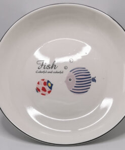 PLATO CERÁMICA D/PECES #8 1UND