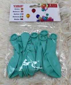 GLOBO PARA FIESTA TURQUESA 1UND (8PCS)