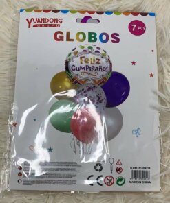 GLOBOS COLORES CUMPLEAÑOS 1UND (7PCS)
