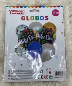 GLOBOS COLORES FELIZ DÍA 1UND (8PCS)