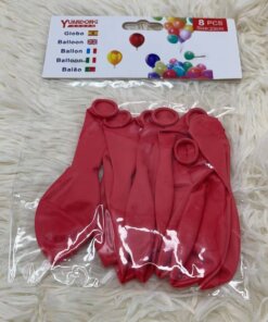 GLOBOS ROJOS 1UND (8PCS)