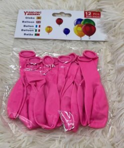 GLOBOS ROSADOS 1UND (12PCS)
