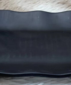 PLATO RECTÁNGULO NEGRO 1UND