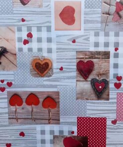 MANTEL EN ROLLO DE CORAZÓN 1.37*30M