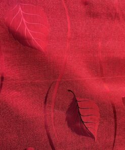 MANTEL EN ROLLO DE HOJA ROJO 1.37*20M