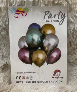 GLOBOS METÁLICOS PARA FIESTA 1UND (8PCS)