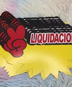 LETRERO "LIQUIDACIÓN" 1UND (10PCS)