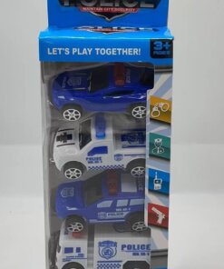 SET DE CARROS POLICÍA 1UND