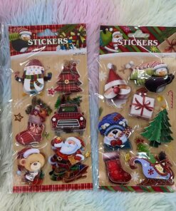 STICKER NAVIDAD DE 3D 1UND