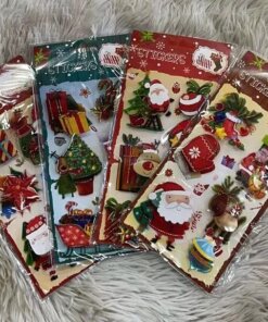 STICKER NAVIDAD DE 3D 1UND