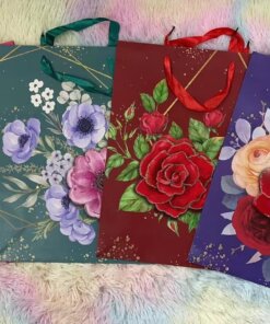 BOLSA REGALO 3D DE FLOR 39X30X12CM 1UND