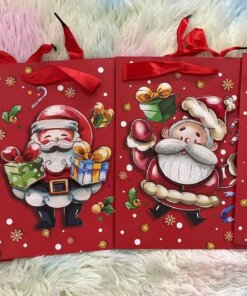 BOLSA REGALO NAVIDAD 23.5X18X8CM 1UND