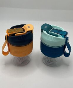 BOTELLA PLÁSTICA CON PAJILLA 380ML 1UND