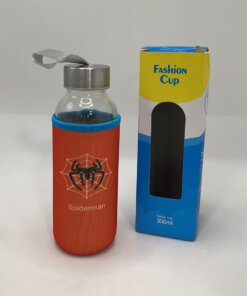 BOTELLA DE AGUA VIDRIO CON DISEÑOS 1UND