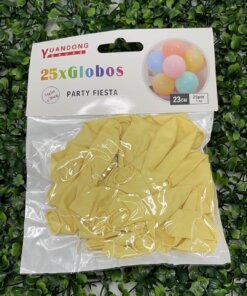 GLOBO MACARON AMARILLO 23CM 1UND (25PCS)