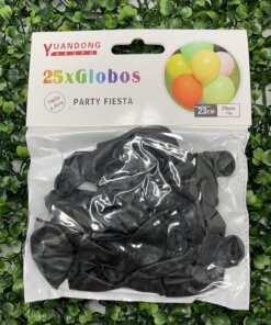GLOBO MATE NEGRO 23CM 1UND (25PCS)