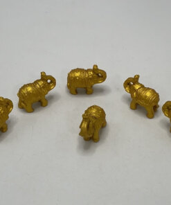 MINI ELEFANTE COLOR DORADO 1UND (6PCS)