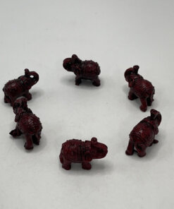 MINI ELEFANTE COLOR MADERA 1UND (6PCS)