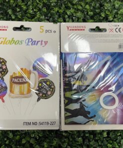 SET DE GLOBOS METÁLICOS PARA FIESTA DE CERVEZA 1UND (5PCS)