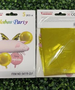 SET DE GLOBOS METÁLICOS PARA FIESTA DE CERDITO 1UND (5PCS)