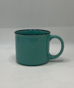 JARRA CERÁMICA CON PUNTITOS BLANCA 1UND