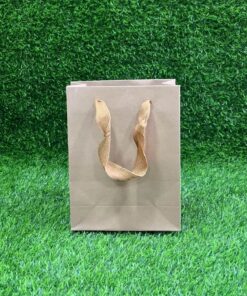 BOLSA DE REGALO KRAFT DE CARTULINA 20X15X7CM 1UND