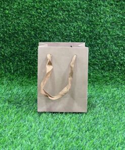 BOLSA DE REGALO KRAFT DE CARTULINA 16X12X7CM 1UND