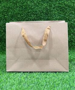 BOLSA DE REGALO KRAFT DE CARTULINA 27X21X10CM 1UND