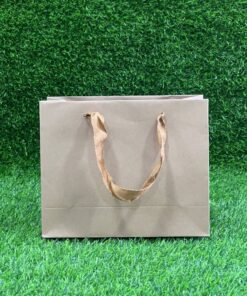 BOLSA DE REGALO KRAFT DE CARTULINA 22X18X8CM 1UND
