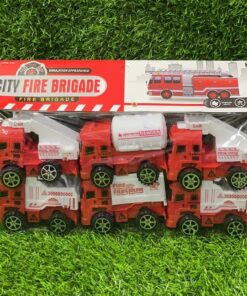 SET DE CAMIONES DE BOMBEROS 1UND (6PCS)