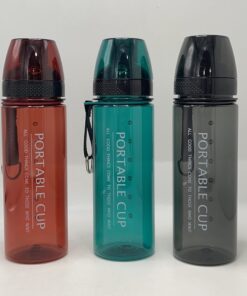 BOTELLA DE AGUA PORTABLE CUP 600ML 1UND