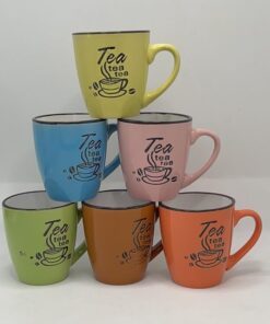 JARRA CERÁMICA CON DISEÑOS Y LETRA TEA 1UND