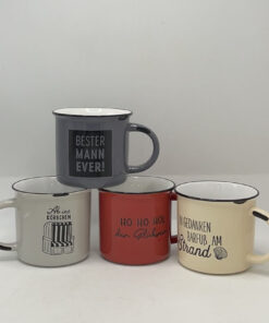 JARRA CERÁMICA CON DISEÑO Y FRASES 1UND