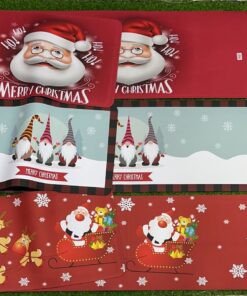 SET DE ALFOMBRA NAVIDEÑO 40X60CM Y 40X120CM 1UND (2PCS)
