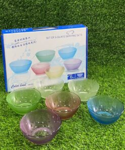 SET DE TAZAS DE COLORES 1UND (6PCS)