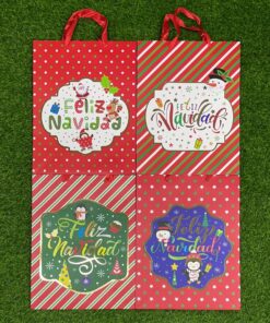 BOLSA REGALO NAVIDEÑA 39X30X12CM 1UND