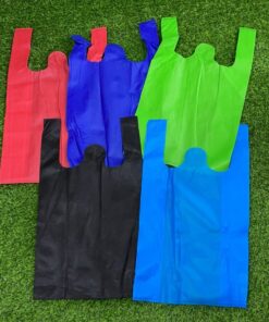 BOLSA RECICLAJE DE COLOR LISA 30*50*14CM 1UND