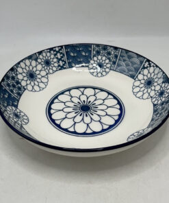 PLATO CERÁMICA DE FLOR AZUL 7" 1UND