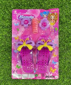 SET DE ACCESORIOS DE BELLEZA CON SANDALIA 1UND