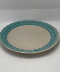 PLATO CERÁMICA CON BORDE DE COLOR 10.5# 1UND