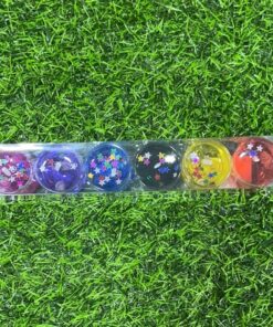 CANDELA DE GERATINA COLORES Y ESTRELLA 1UND (6PCS)