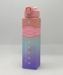 BOTELLA DE AGUA CUADRADA DE COLORES 1000ML 1UNDS