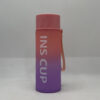 BOTELLA DE AGUA VIDRIO CUBIERTO CON COLORES 480ML 1UND