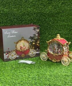 ADORNO NAVIDAD DE CARRO PRINCESA CON SANTA Y MÚSICA 1UND
