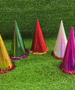 SOMBRERO PARA FIESTA DE BRILLA Y COLORES 34CM 1UND