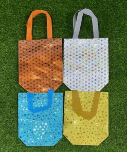 BOLSA METÁLICA CON DISEÑOS 22X23X10CM 1UND