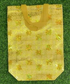 BOLSA METÁLICA CON DISEÑOS 30X37X10CM 1UND