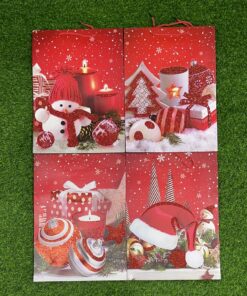 BOLSA DE REGALO NAVIDEÑA 41.5X30X12CM 1UND