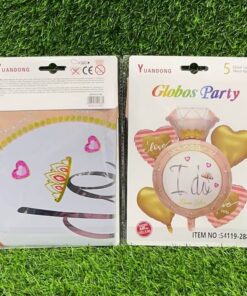 SET DE GLOBOS METÁLICO DE I DO ANILLO 1UNE (5PCS)